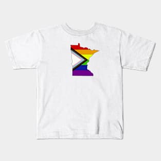 Progress pride flag - Minnesota Kids T-Shirt